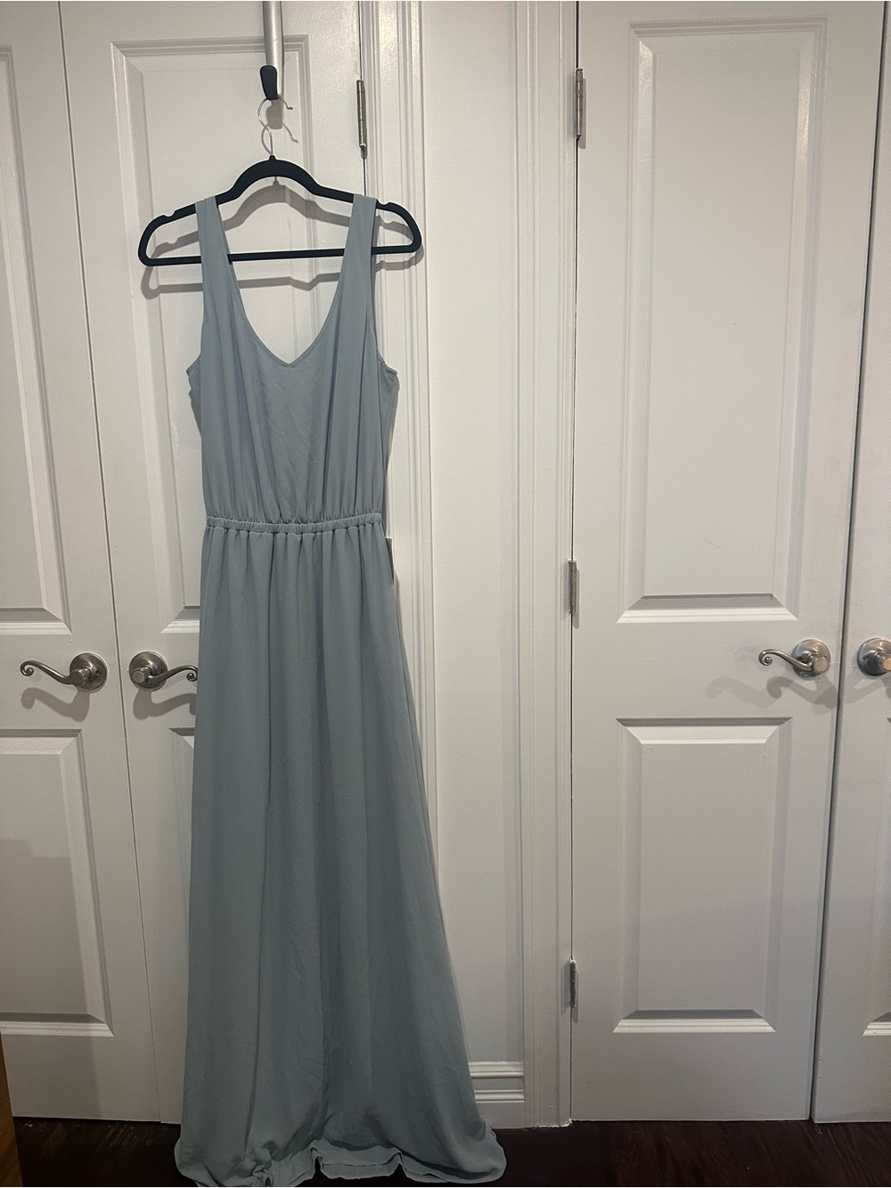 Show Me Your Mumu Dusty Blue Maxi Bridesmaid Dress NWT Large